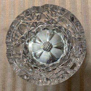 Cut Crystal Ash Tray/Trinket Dish/Candy Dish Elegant Vintage